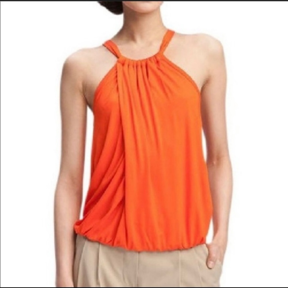 TRINA TURK IMMA style halter style top Orange color Size Small